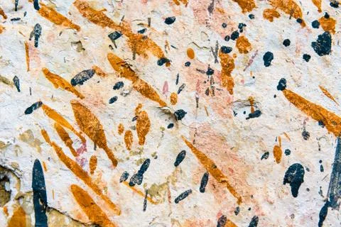 Paint splash stained wall background as pattern for creative projects Foto stock