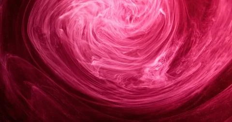 Paint splash water mist vortex pink red ink whirl Stock Photos