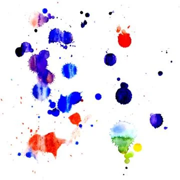 Paint splashes Stock Illustration