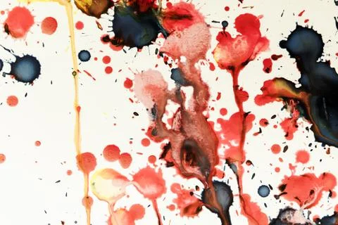 Paint splashes pattern, vintage background Stock Photos