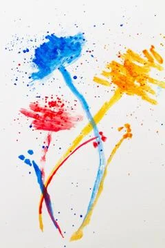 Paint splashing Stock Photos