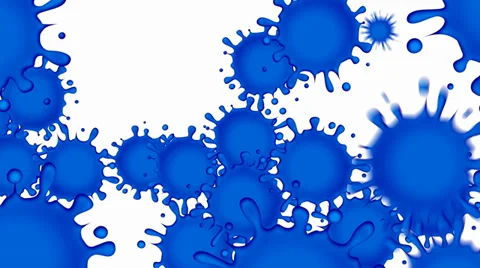 Paint Splashing on screen Stock Footage 39679908