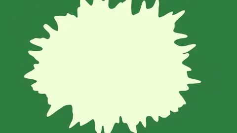 Paint splashs splash on frame star explosion leaves maple leaf isolated on Video stock 336890316