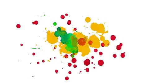 Paint splat pattern. Multi color abstract element for poster use. Illustrazione stock