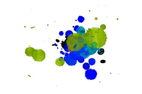 Paint splat pattern. Multi color abstract element for poster use. 스톡 일러스트