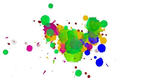 Paint splat pattern. Multi color abstract element for poster use. Illustrazione stock