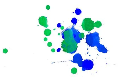 Paint splat pattern. Multi color abstract element for poster use. Stock Illustration