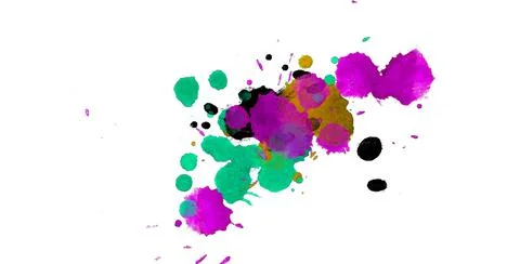 Paint splat pattern. Multi color abstract element for poster use. Illustrazione stock