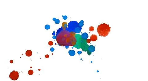 Paint splat pattern. Multi color abstract element for poster use. Illustrazione stock
