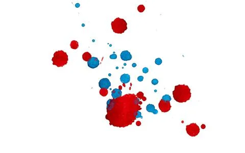 Paint splat pattern. Multi color abstract element for poster use. Stock Illustration