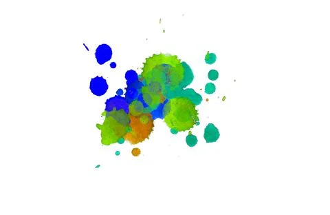 Paint splat pattern. Multi color abstract element for poster use. Illustrazione stock