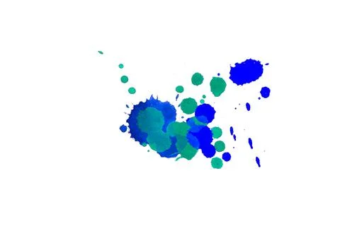 Paint splat pattern. Multi color abstract element for poster use. Illustrazione stock
