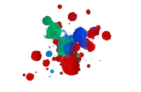 Paint splat pattern. Multi color abstract element for poster use. Illustrazione stock