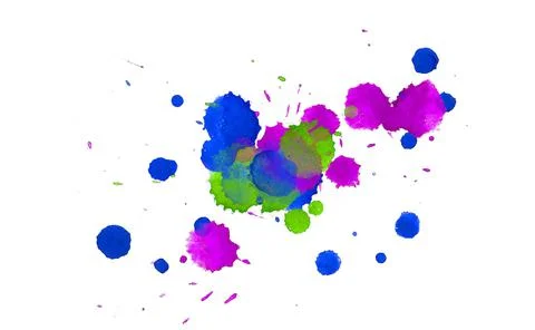 Paint splat pattern. Multi color abstract element for poster use. Illustrazione stock