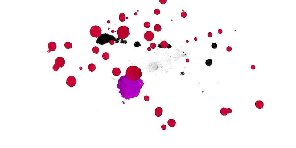 Paint splat pattern. Multi color abstract element for poster use. Illustrazione stock