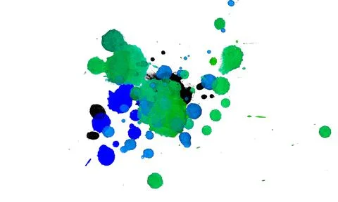 Paint splat pattern. Multi color abstract element for poster use. Illustrazione stock