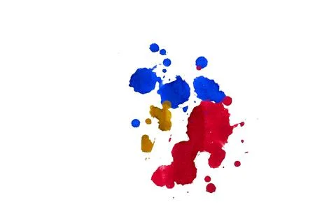 Paint splat pattern. Multi color abstract element for poster use. Illustrazione stock