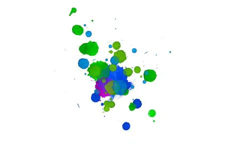 Paint splat pattern. Multi color abstract element for poster use. Illustrazione stock