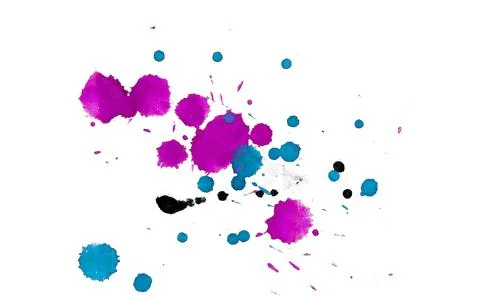 Paint splat pattern. Multi color abstract element for poster use. Illustrazione stock