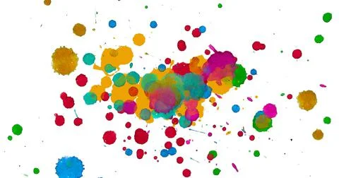 Paint splat pattern. Multi color abstract element for poster use. 스톡 일러스트