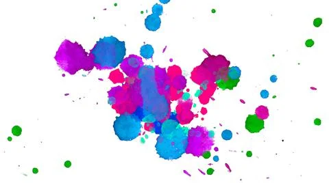 Paint splat pattern. Multi color abstract element for poster use. Illustrazione stock