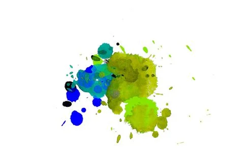 Paint splat pattern. Multi color abstract element for poster use. Stock Illustration
