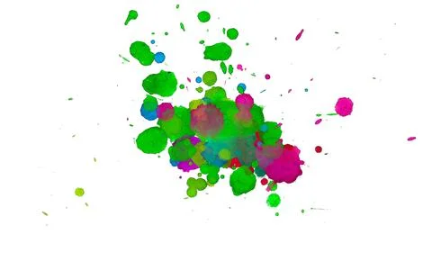 Paint splat pattern. Multi color abstract element for poster use. イラスト素材