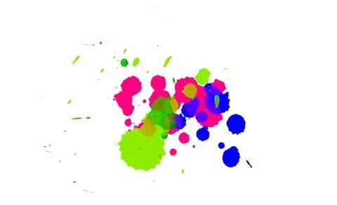 Paint splat pattern. Multi color abstract element for poster use. Stockillustratie