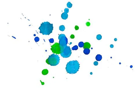 Paint splat pattern. Multi color abstract element for poster use. Stock Illustration