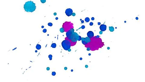 Paint splat pattern. Multi color abstract element for poster use. Illustrazione stock