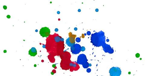 Paint splat pattern. Multi color abstract element for poster use. Illustrazione stock