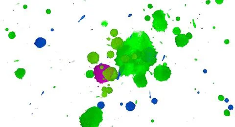 Paint splat pattern. Multi color abstract element for poster use. イラスト素材