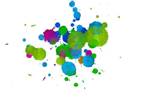 Paint splat pattern. Multi color abstract element for poster use. Illustrazione stock