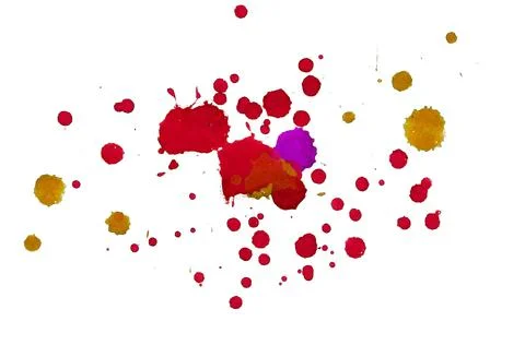 Paint splat pattern. Multi color abstract element for poster use. Illustrazione stock