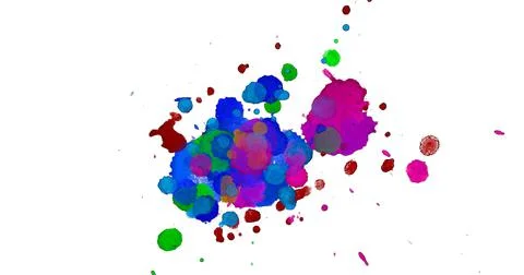 Paint splat pattern. Multi color abstract element for poster use. Illustrazione stock