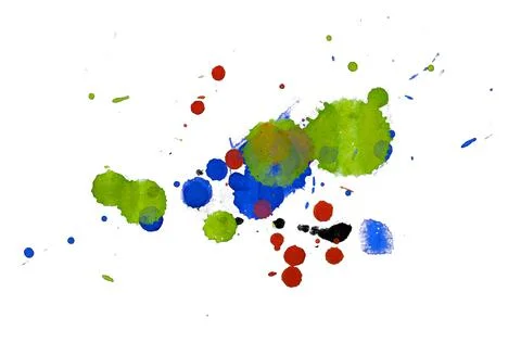 Paint splat pattern. Multi color abstract element for poster use. 스톡 일러스트