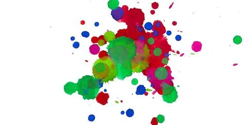 Paint splat pattern. Multi color abstract element for poster use. 스톡 일러스트