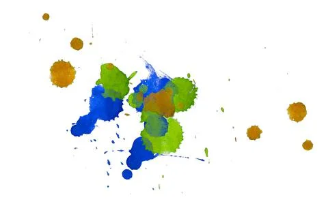 Paint splat pattern. Multi color abstract element for poster use. Illustrazione stock