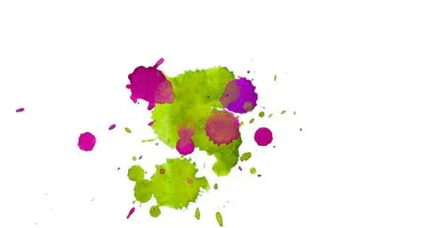 Paint splat pattern. Multi color abstract element for poster use. Illustrazione stock