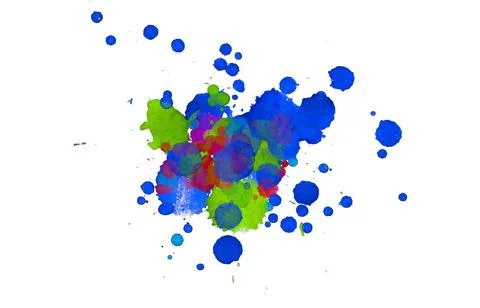 Paint splat pattern. Multi color abstract element for poster use. Illustrazione stock