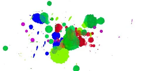 Paint splat pattern. Multi color abstract element for poster use. Illustrazione stock