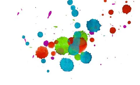 Paint splat pattern. Multi color abstract element for poster use. Illustrazione stock
