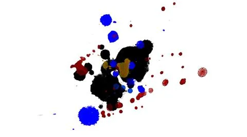 Paint splat pattern. Multi color abstract element for poster use. Illustrazione stock