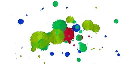 Paint splat pattern. Multi color abstract element for poster use. Illustrazione stock