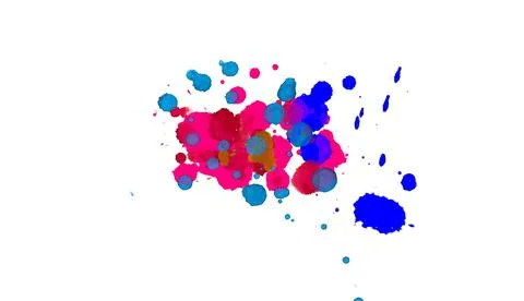 Paint splat pattern. Multi color abstract element for poster use. Illustrazione stock