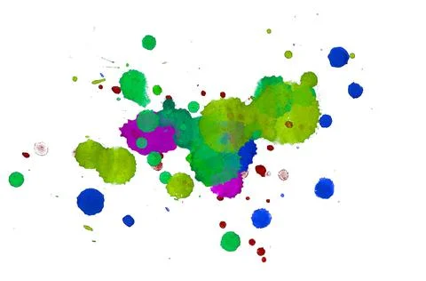 Paint splat pattern. Multi color abstract element for poster use. イラスト素材