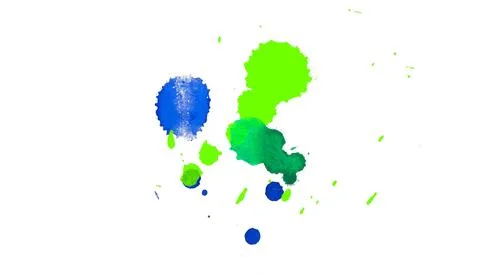 Paint splat pattern. Multi color abstract element for poster use. Illustrazione stock