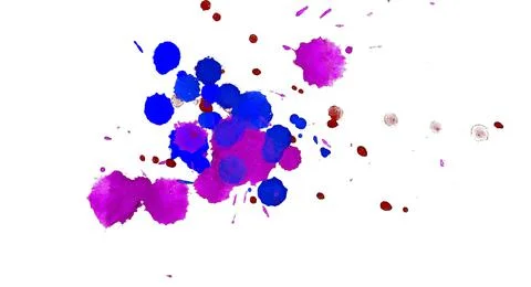 Paint splat pattern. Multi color abstract element for poster use. 스톡 일러스트