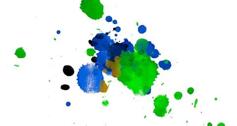 Paint splat pattern. Multi color abstract element for poster use. Illustrazione stock