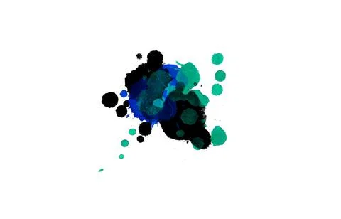 Paint splat pattern. Multi color abstract element for poster use. Illustrazione stock
